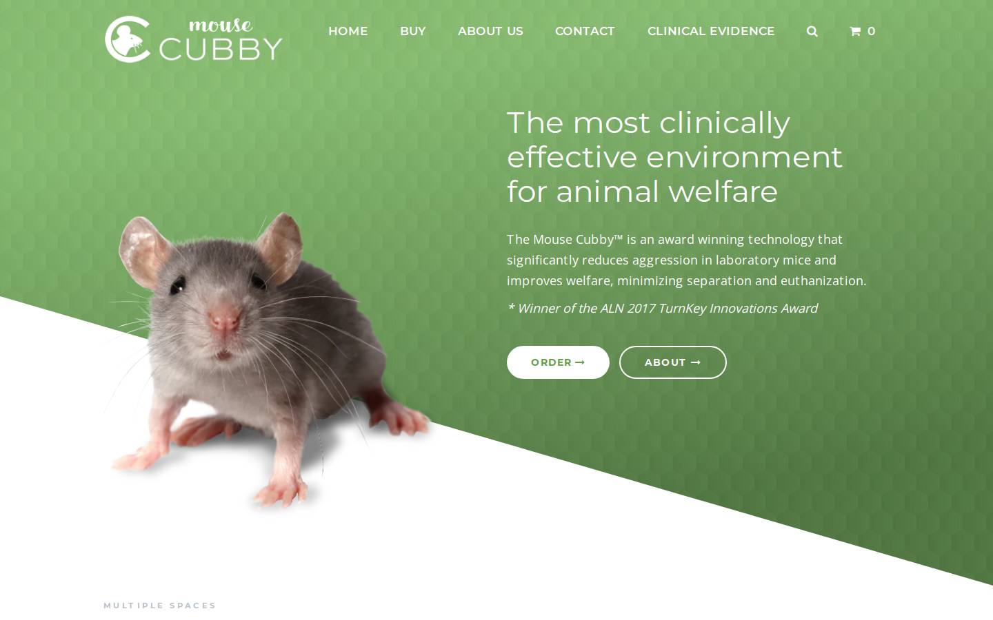 mousecubby.com homepage screenshot