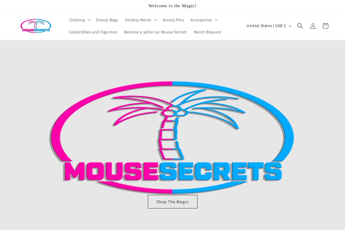 mousesecrets.com homepage screenshot