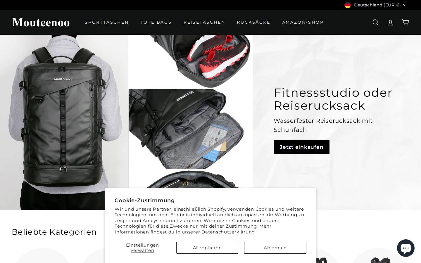 Mouteenoo homepage screenshot