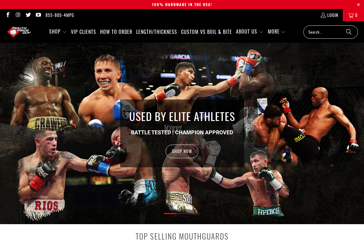 mouthpieceguy.com homepage screenshot