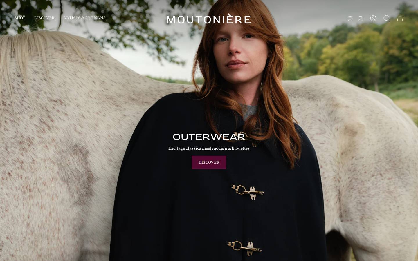 moutoniere.com homepage screenshot