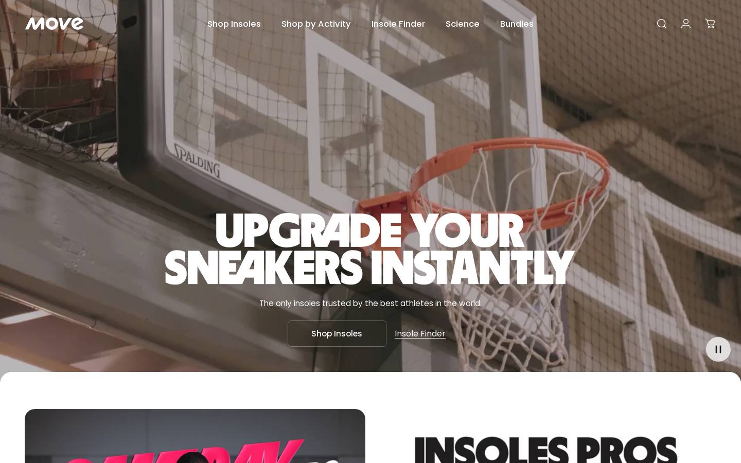 Move homepage screenshot