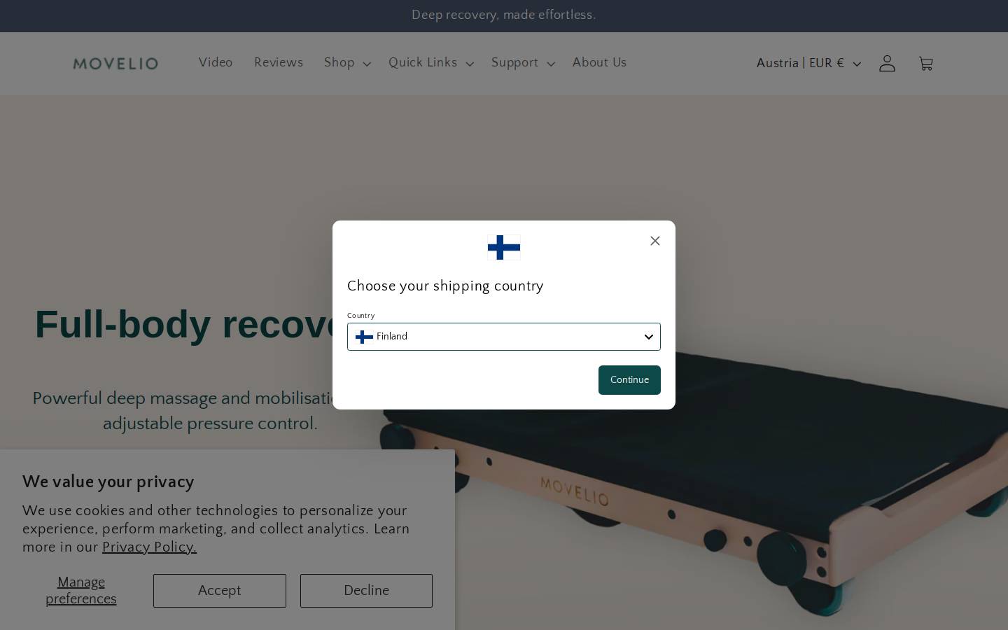 movelio.com homepage screenshot