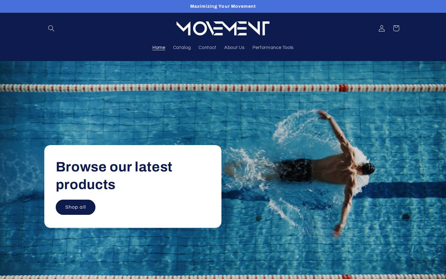 movementswim.com homepage screenshot