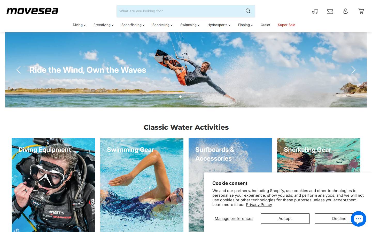 movesea.com homepage screenshot
