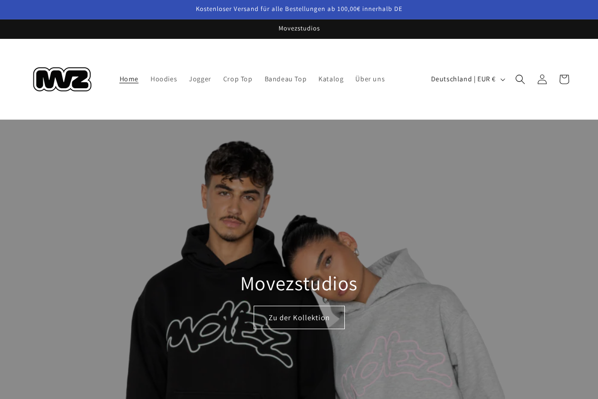 mvz homepage screenshot