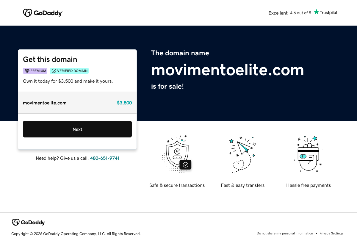 movimentoelite.com homepage screenshot