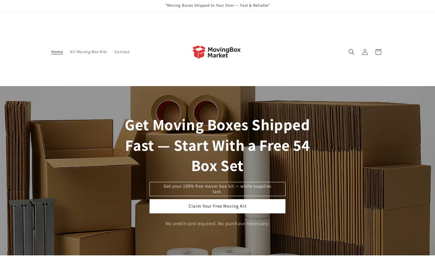 movingboxmarket.com homepage screenshot