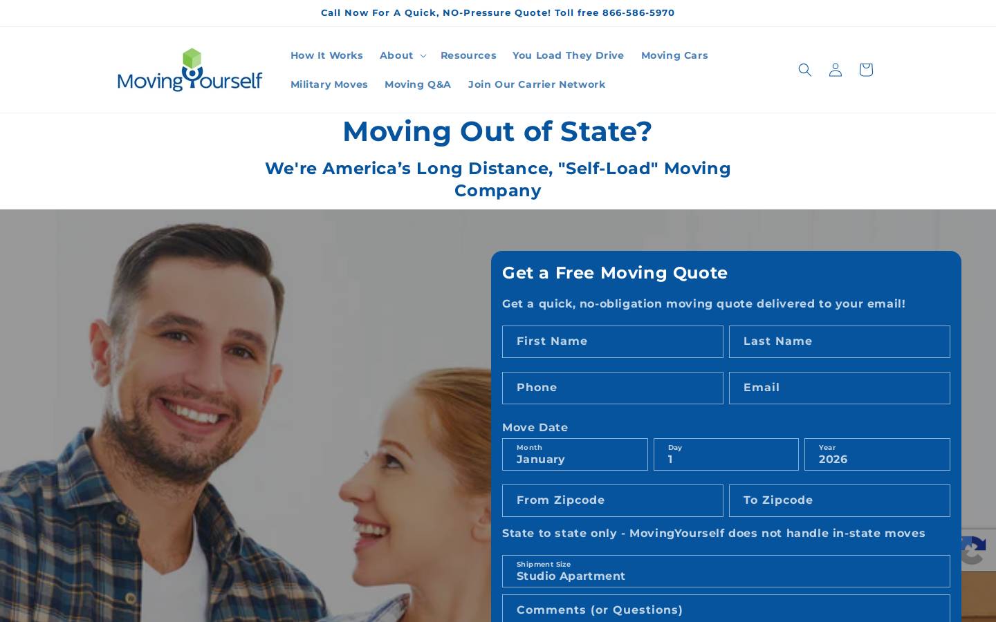 Movingyourself homepage screenshot