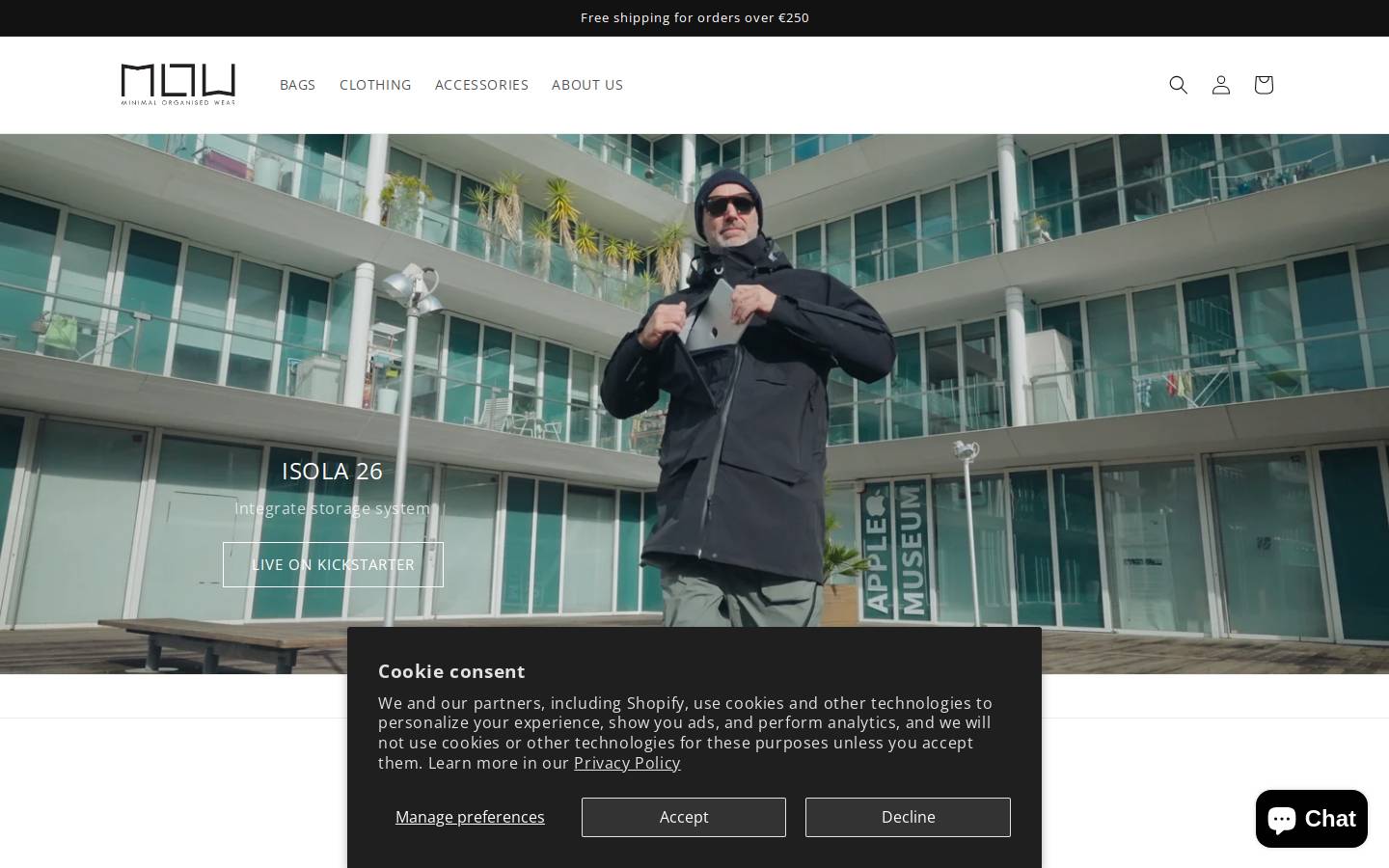 mow-wear.com homepage screenshot