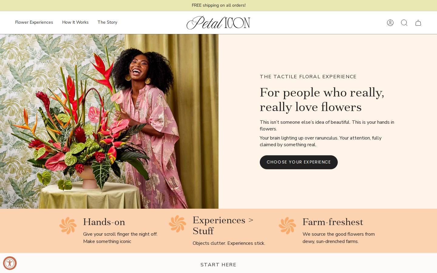 moxieblooms.com homepage screenshot