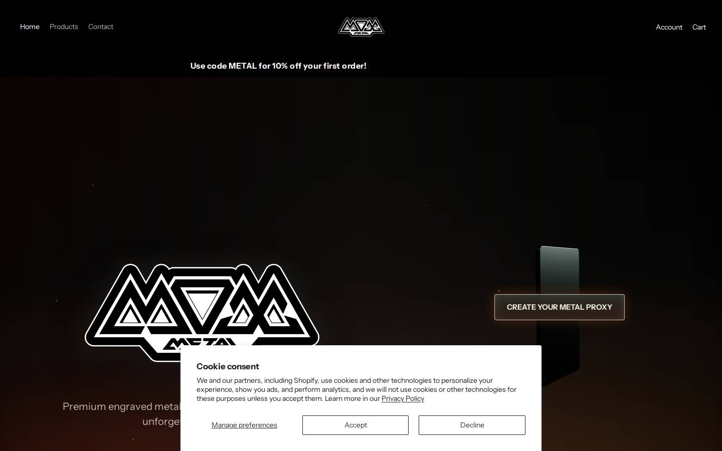moxmetal.com homepage screenshot