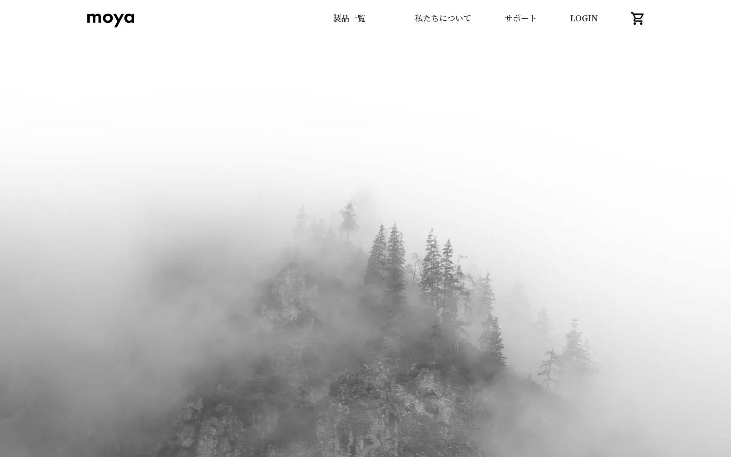 moya.tokyo homepage screenshot