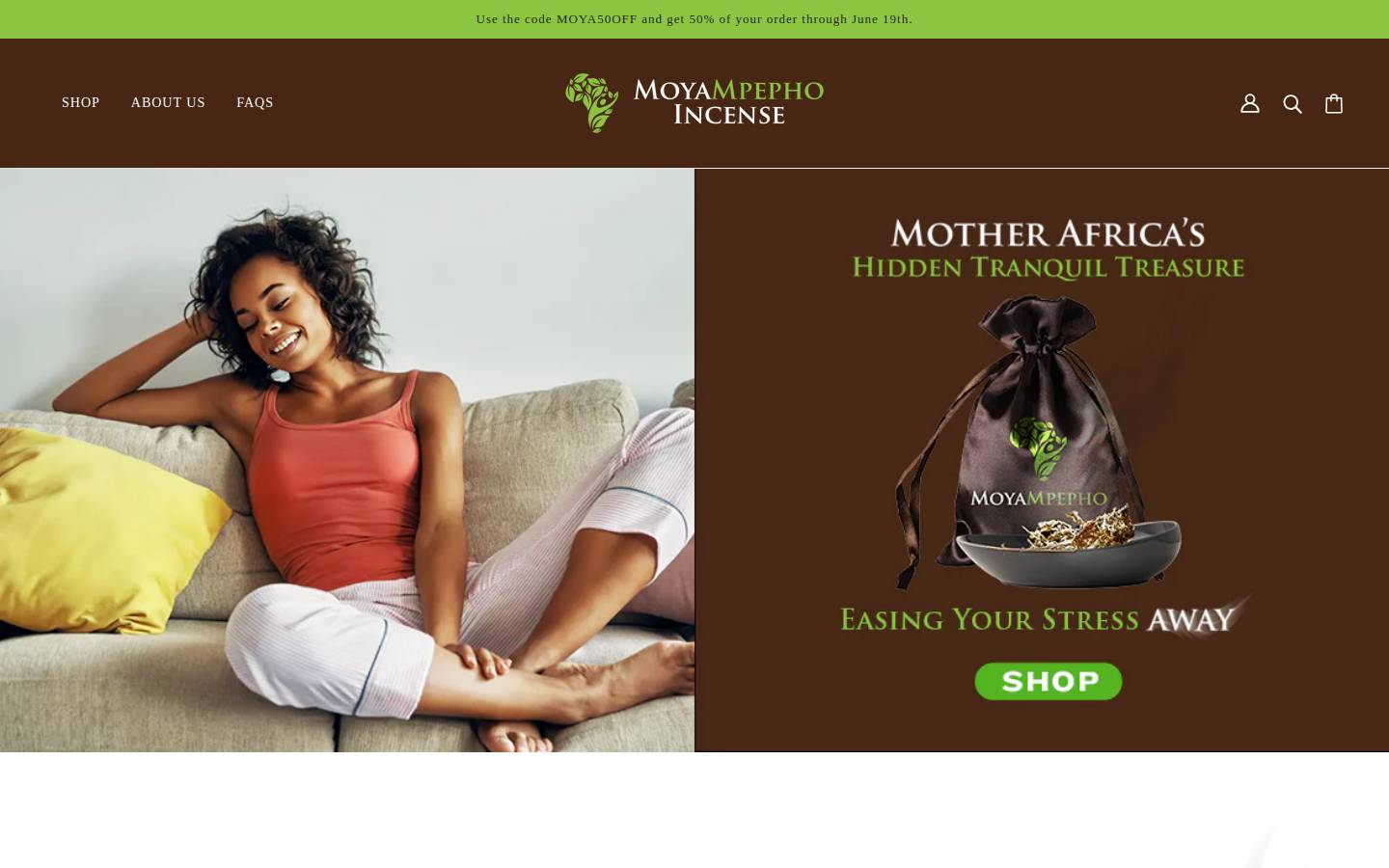 moyampepho.com homepage screenshot