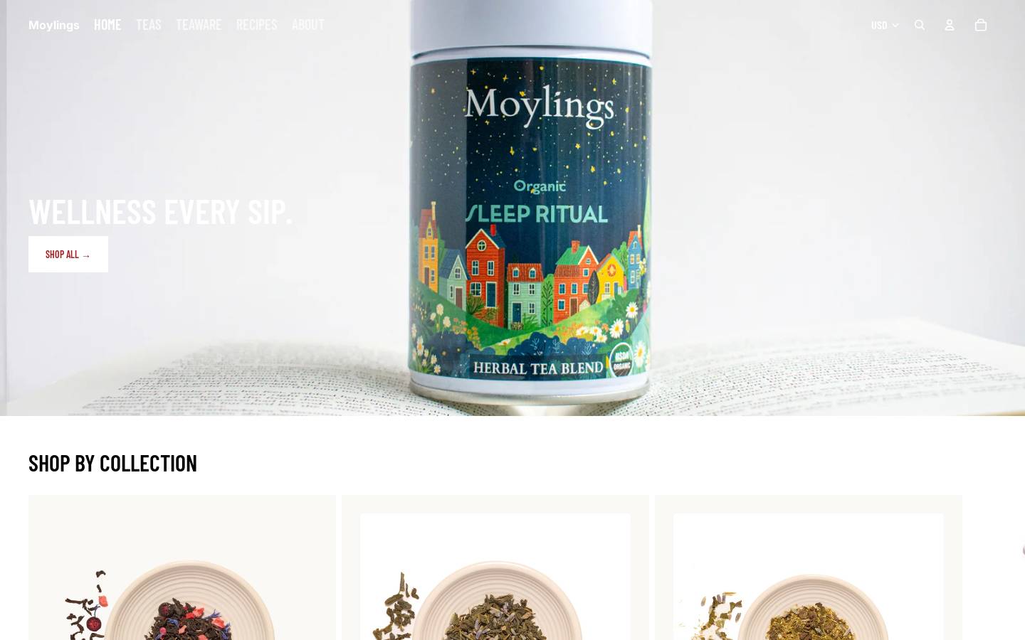 moylings.com homepage screenshot