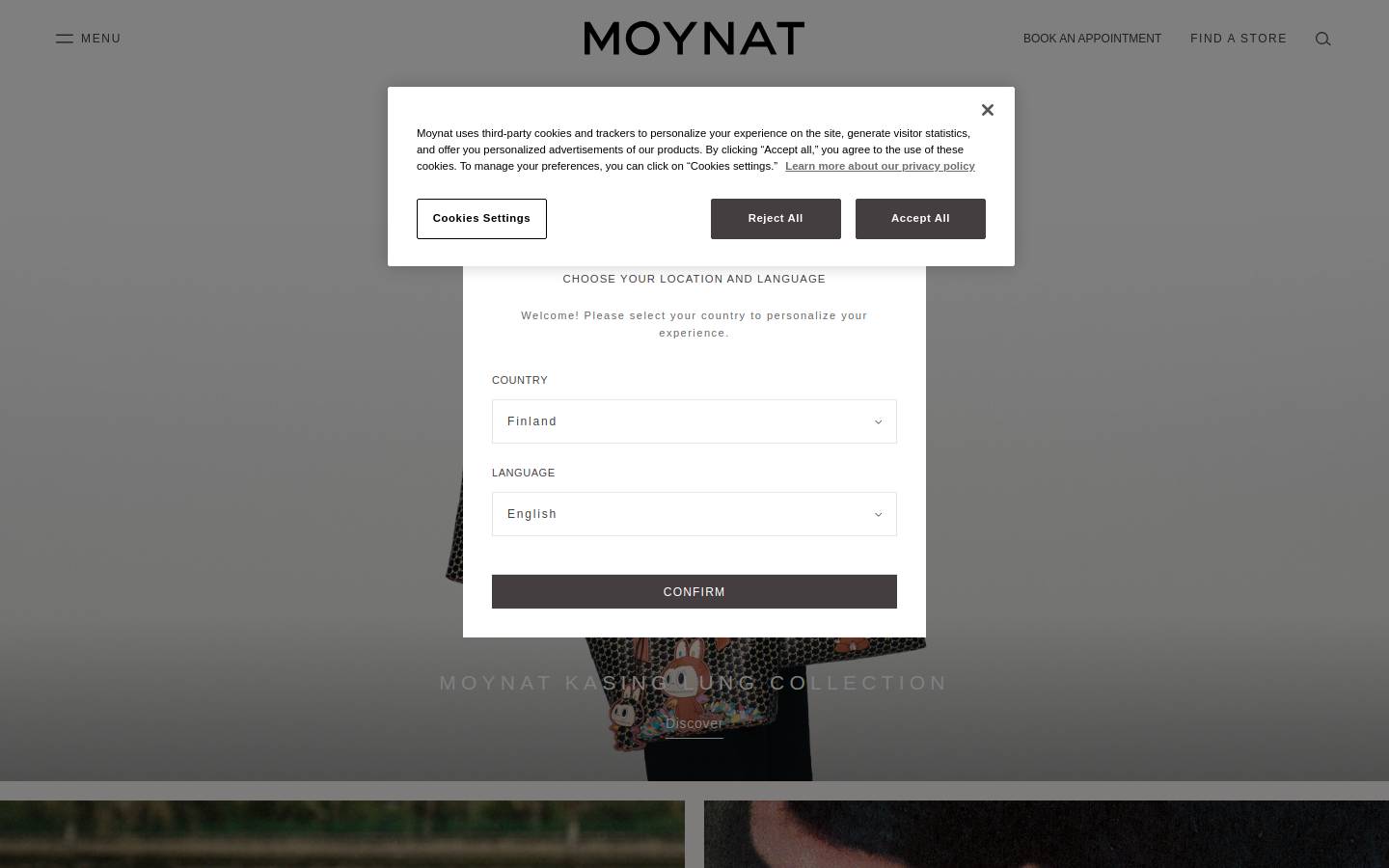 Moynat homepage screenshot