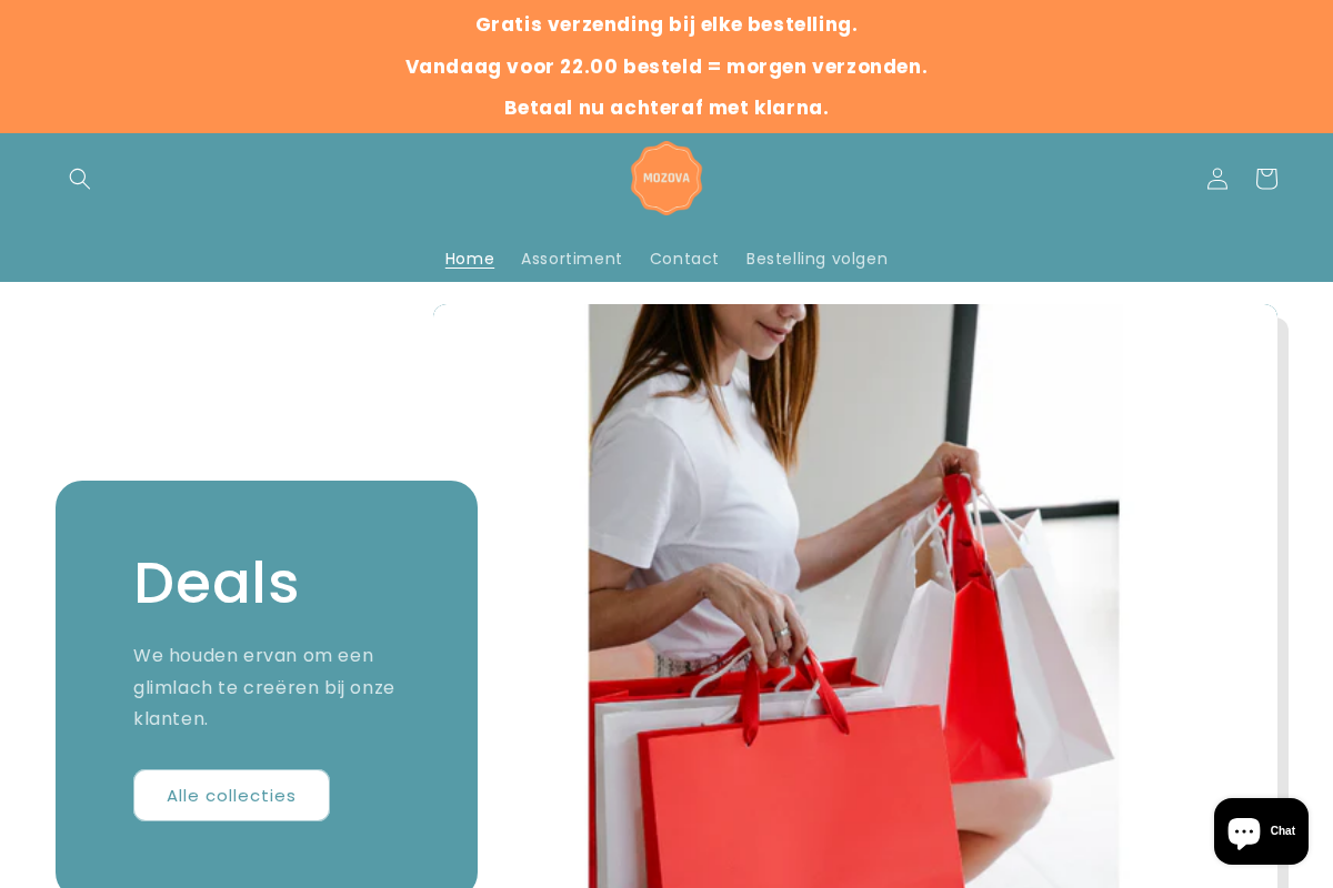 Mozova homepage screenshot