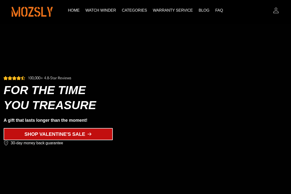 Mozsly homepage screenshot