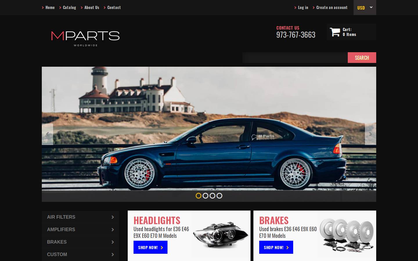 mpartsworldwide.com homepage screenshot