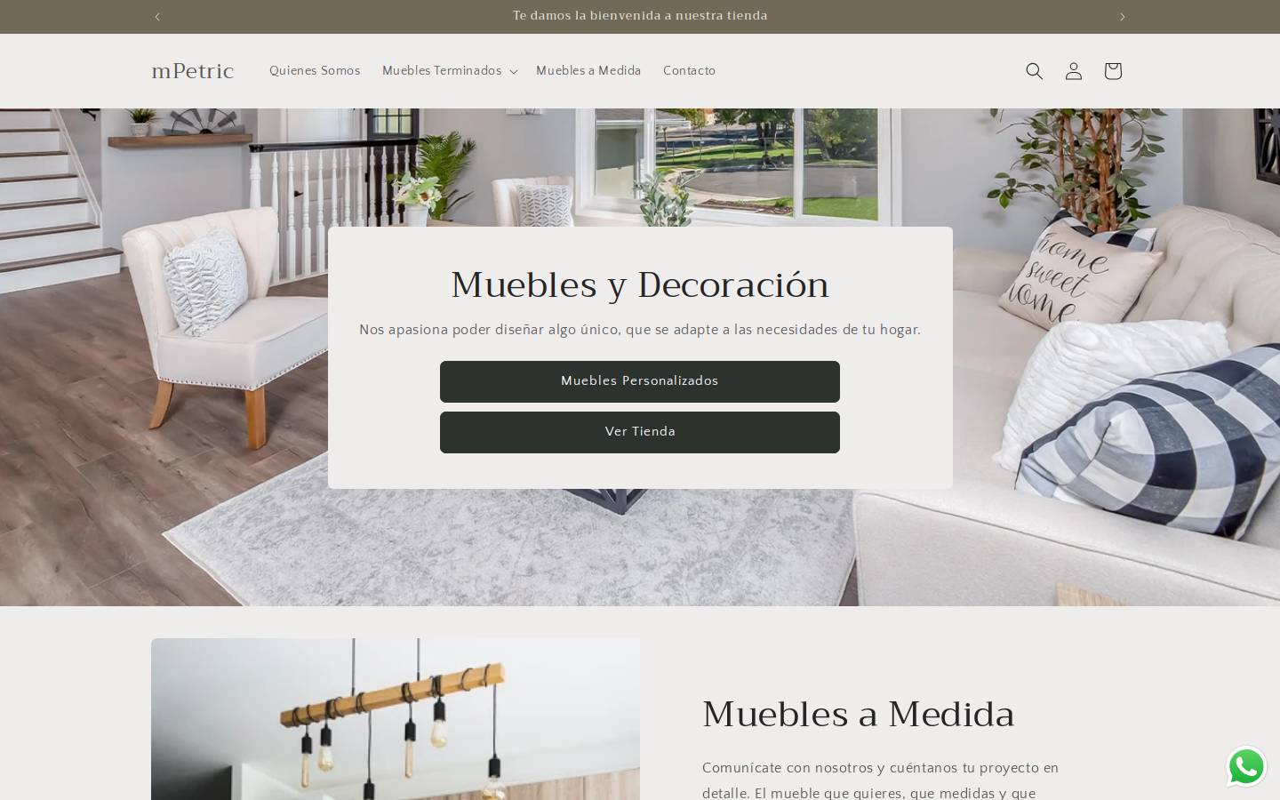 mpetric.cl homepage screenshot