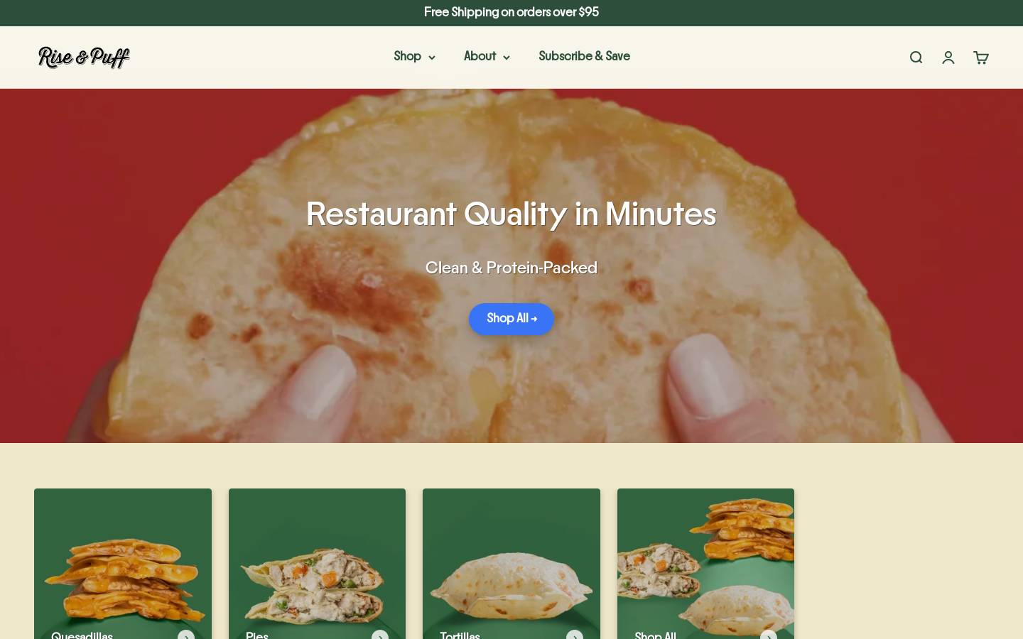 mpgastronomy.com homepage screenshot