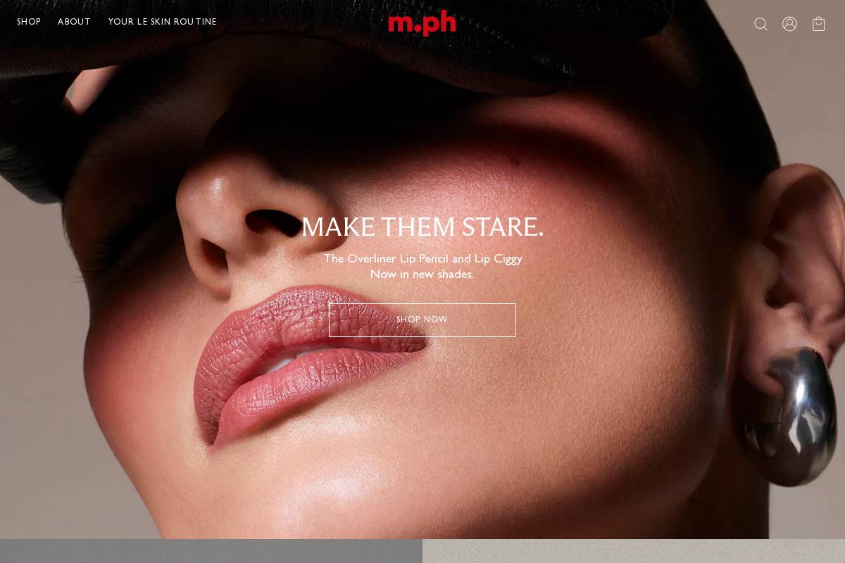 mphbeauty.com homepage screenshot
