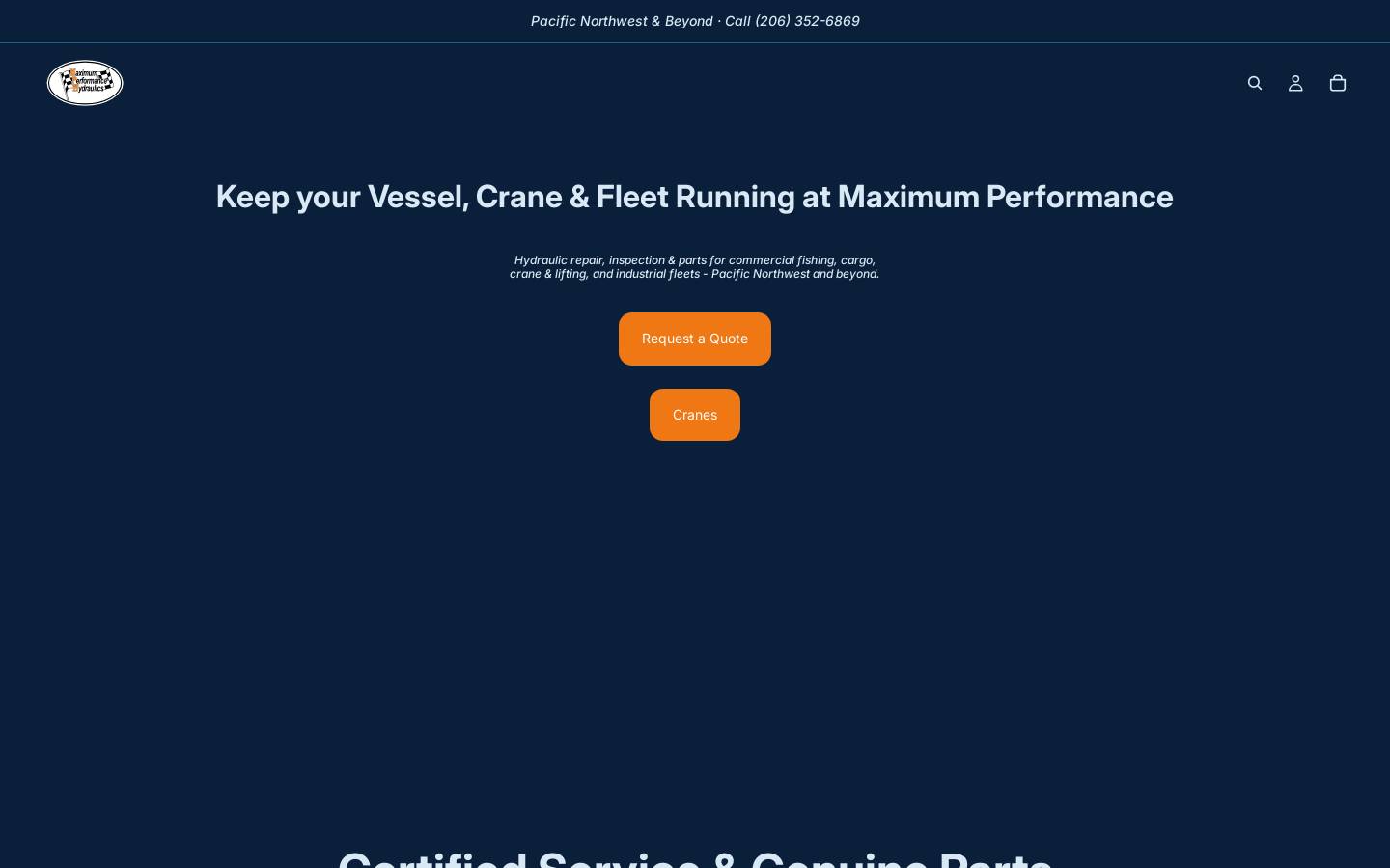mphyd.com homepage screenshot