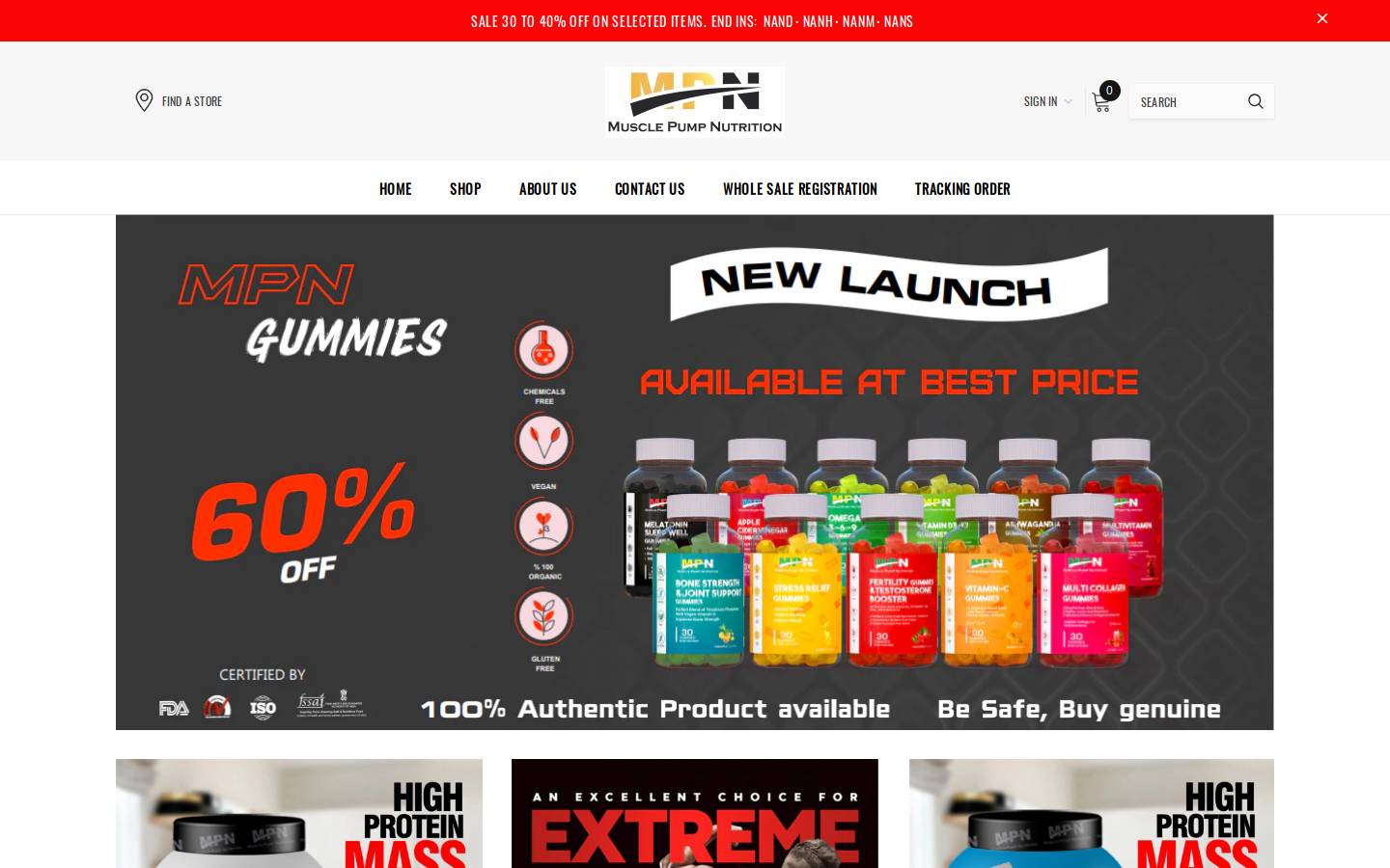 mpn.fit homepage screenshot