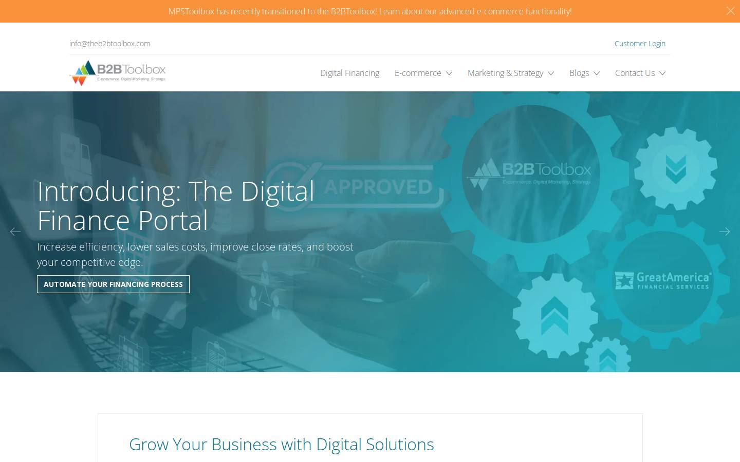 mpstoolbox.com homepage screenshot