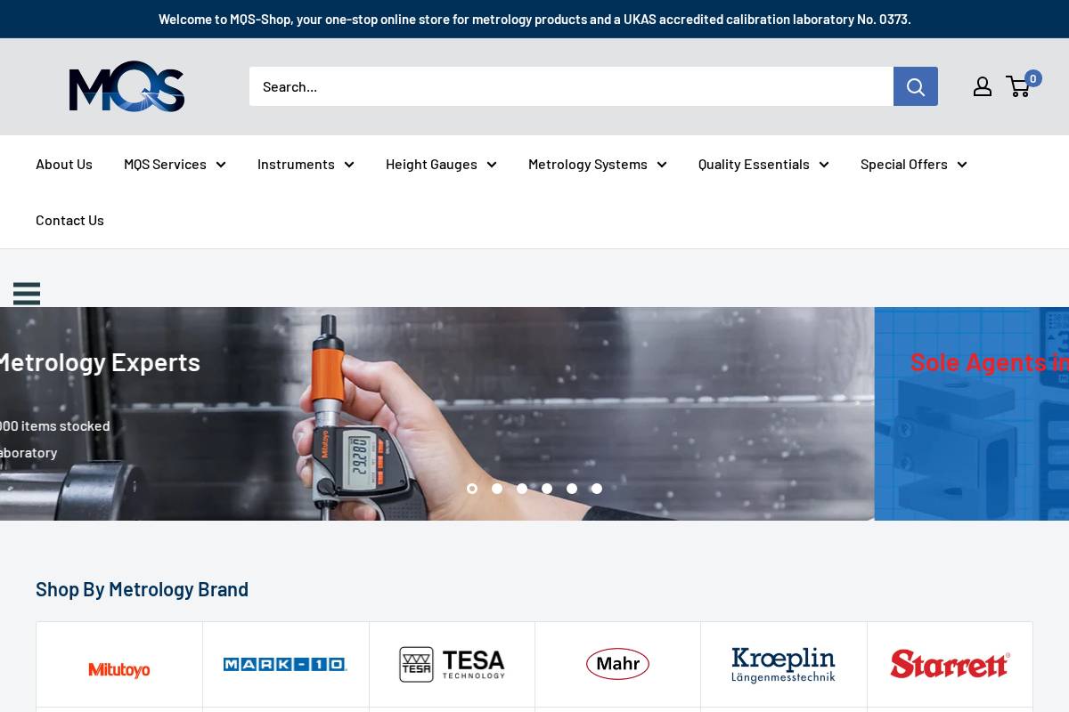 MQS homepage screenshot