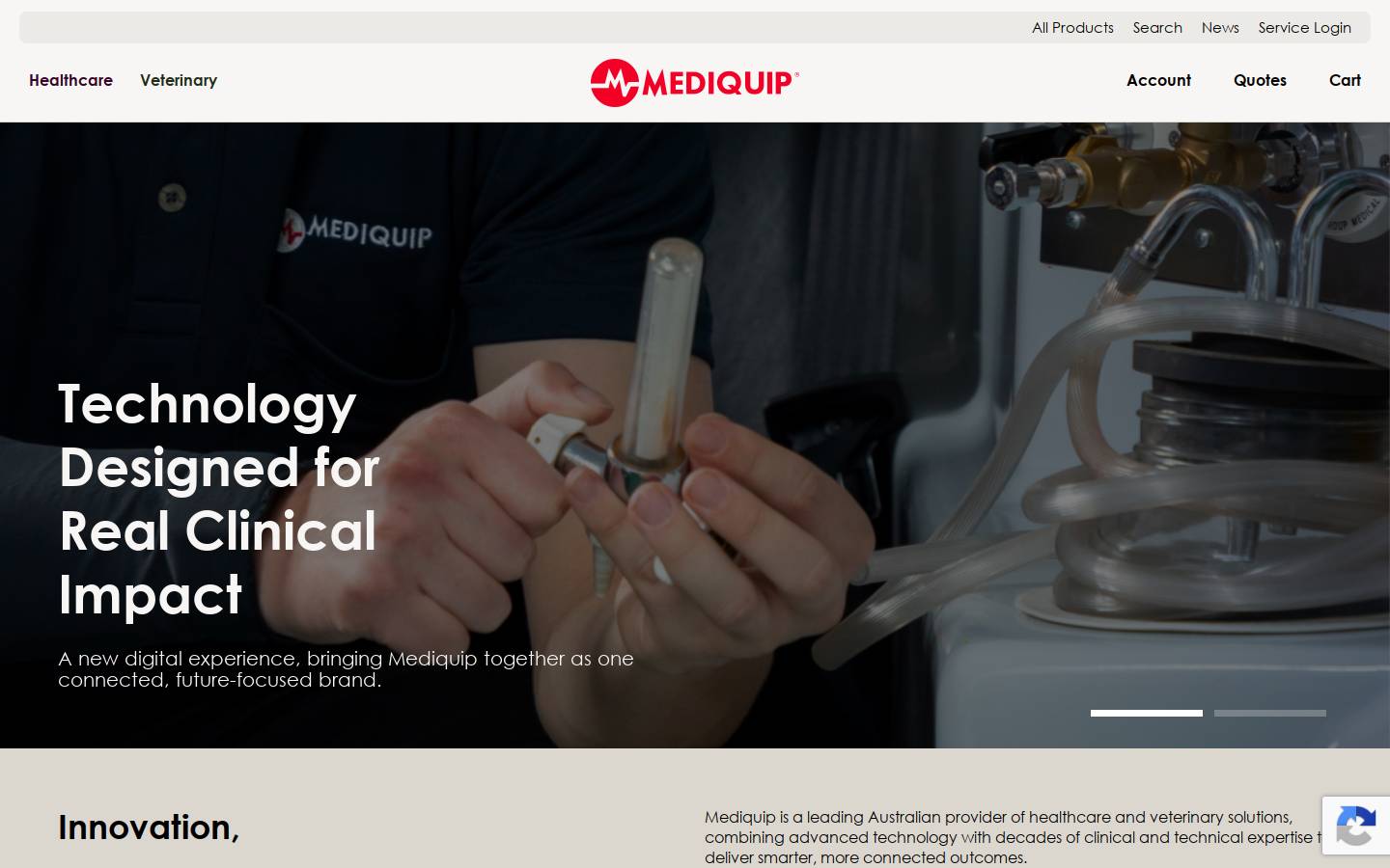 mqvet.com.au homepage screenshot