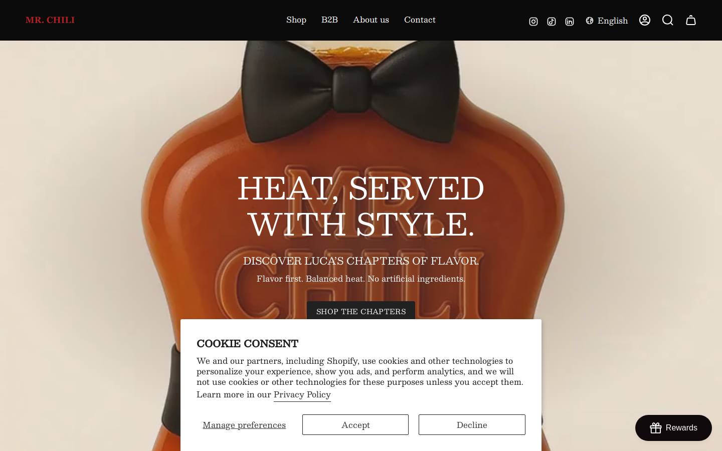 mr-chili.com homepage screenshot