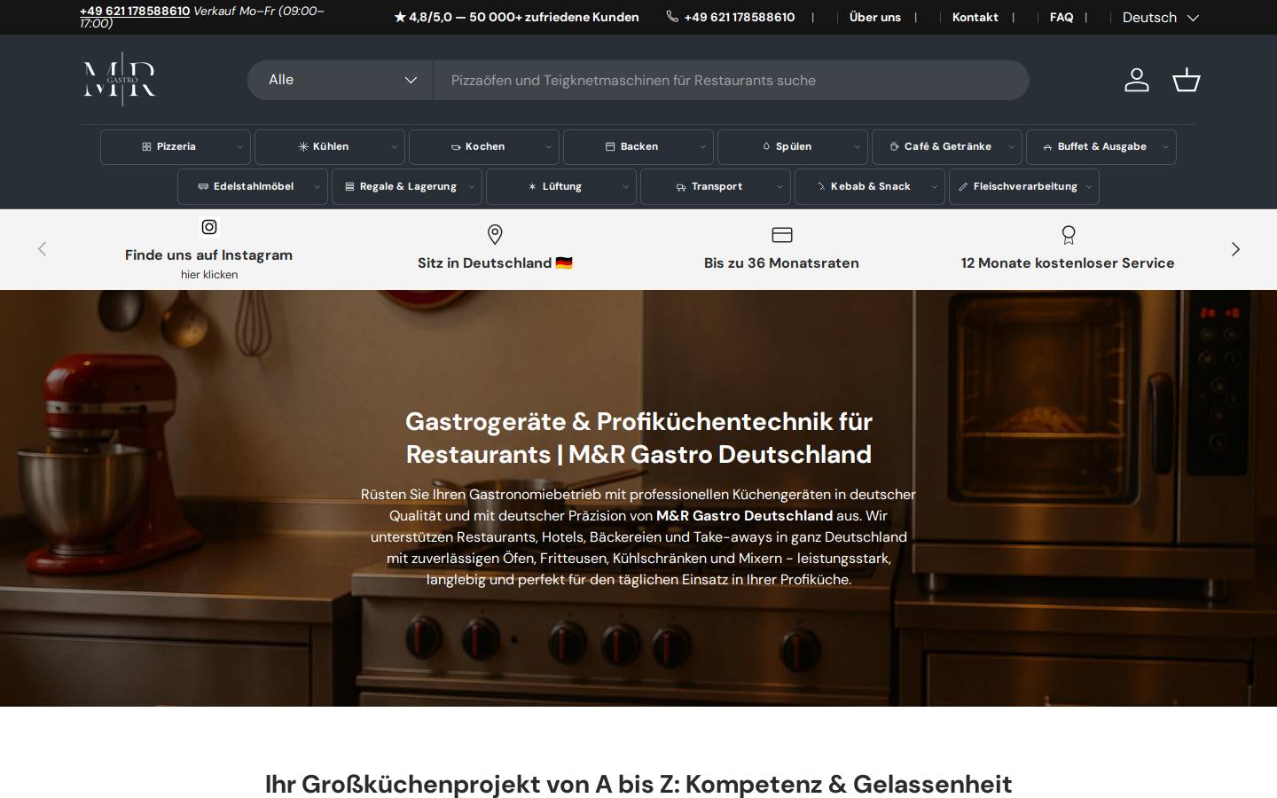 mr-gastro.com homepage screenshot