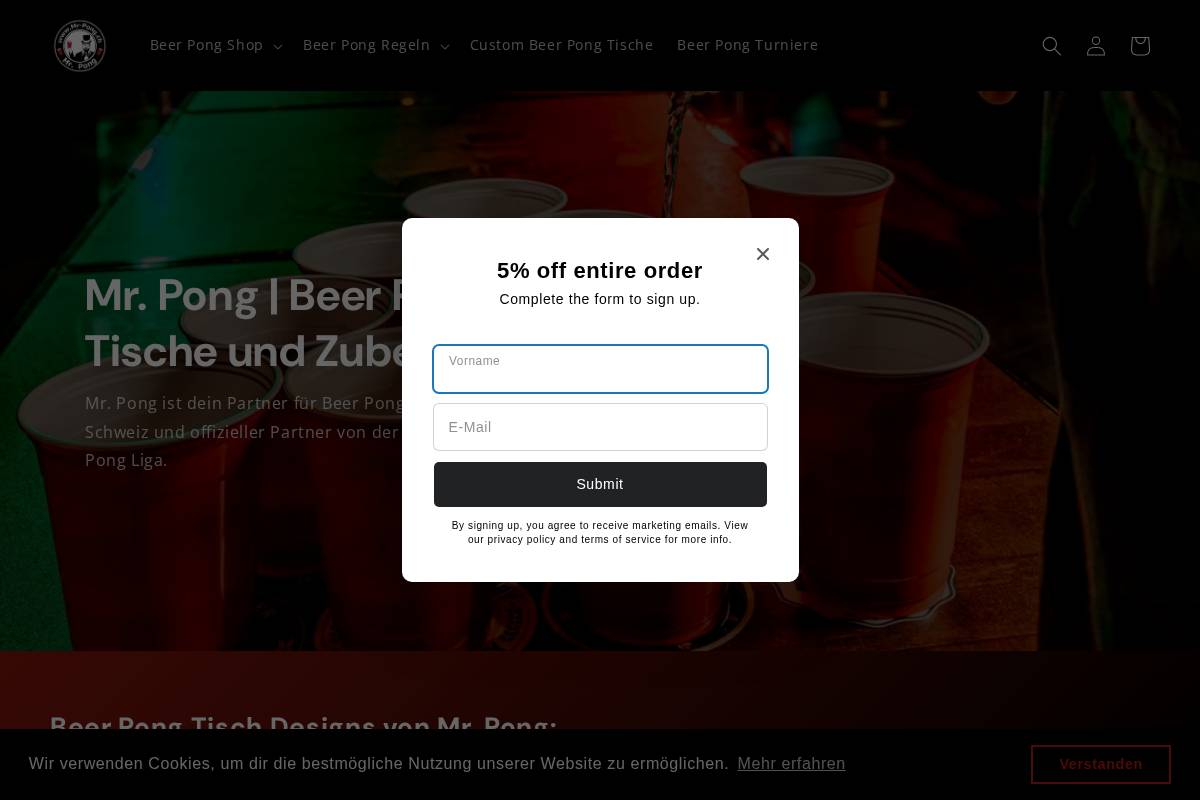 mr-pong.shop homepage screenshot