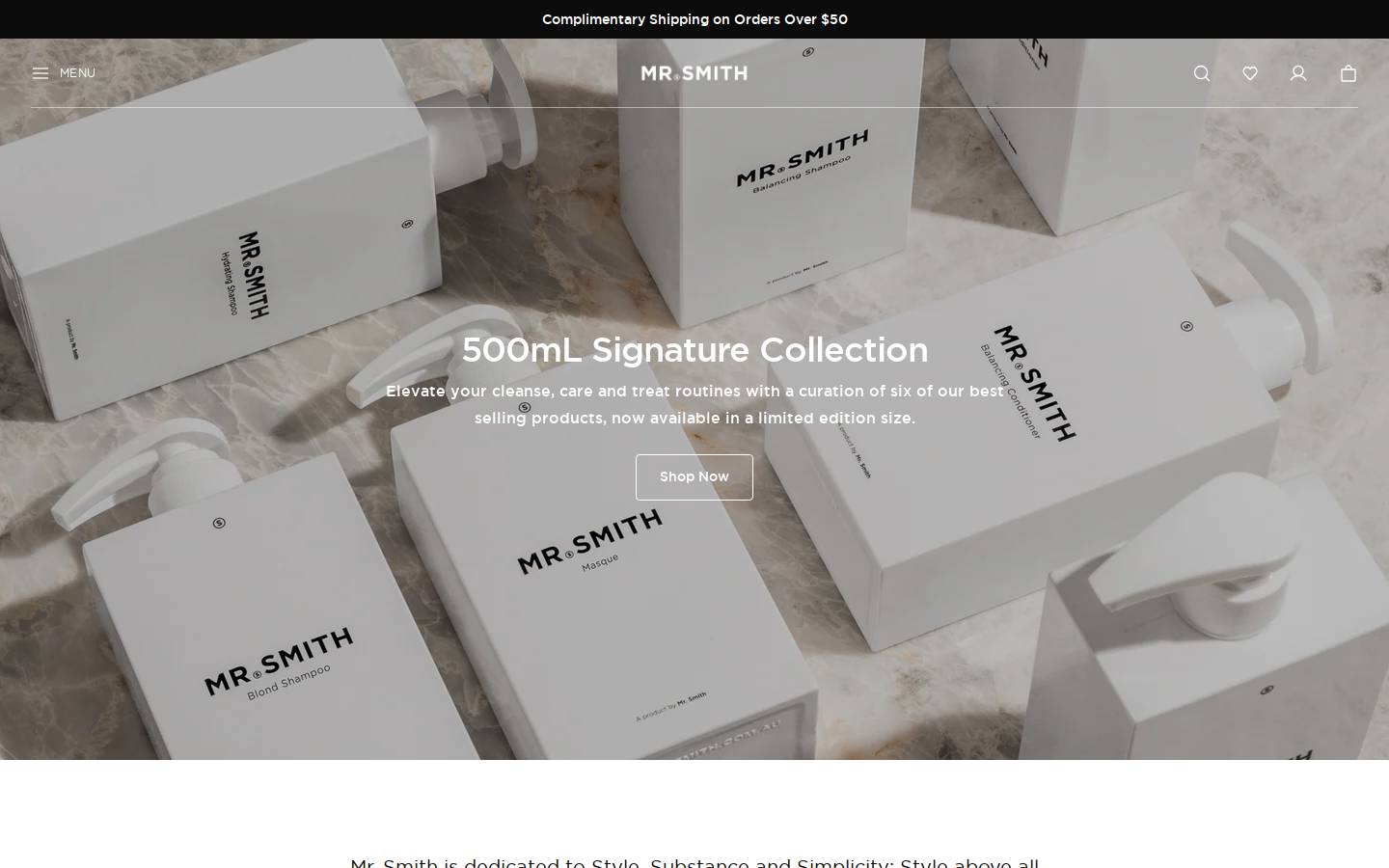 mr-smith.com.au homepage screenshot