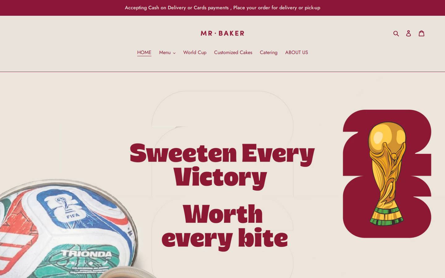 mrbakeregypt.com homepage screenshot