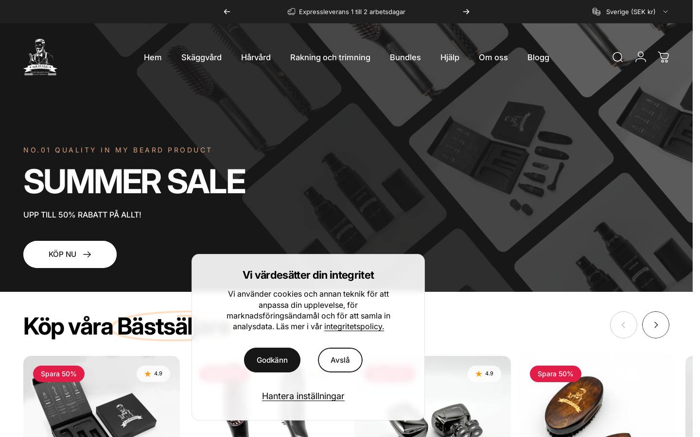 Mrbeard homepage screenshot