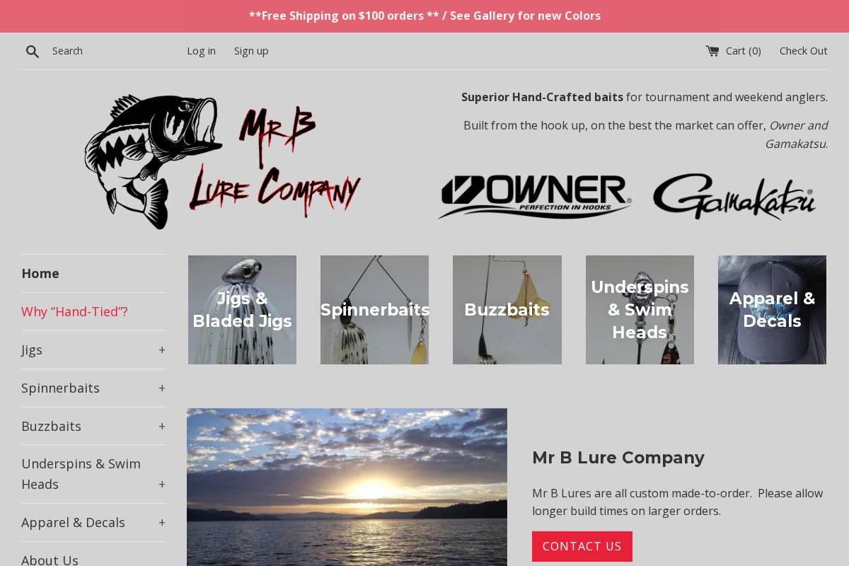 mrblurecompany.com homepage screenshot