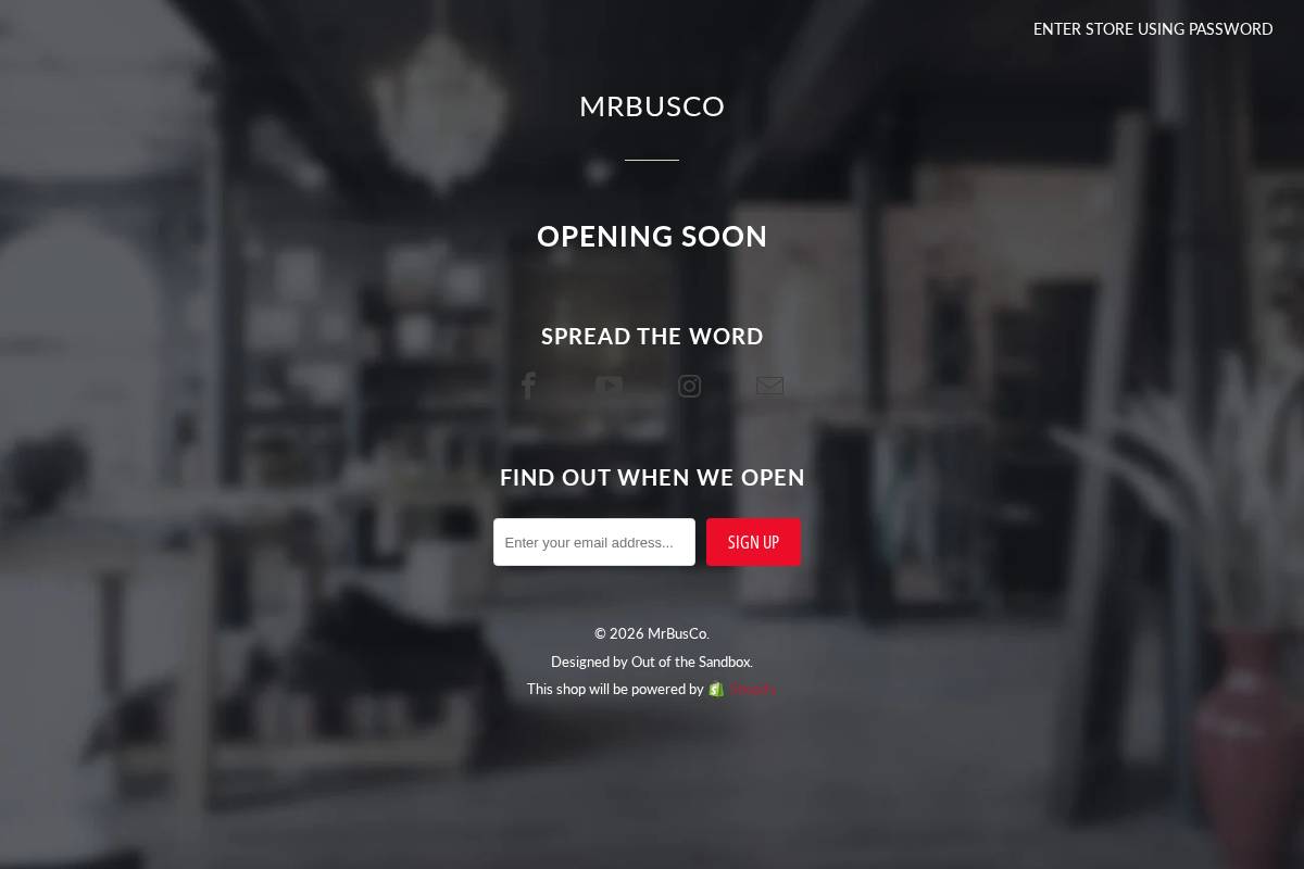mrbusco.com homepage screenshot