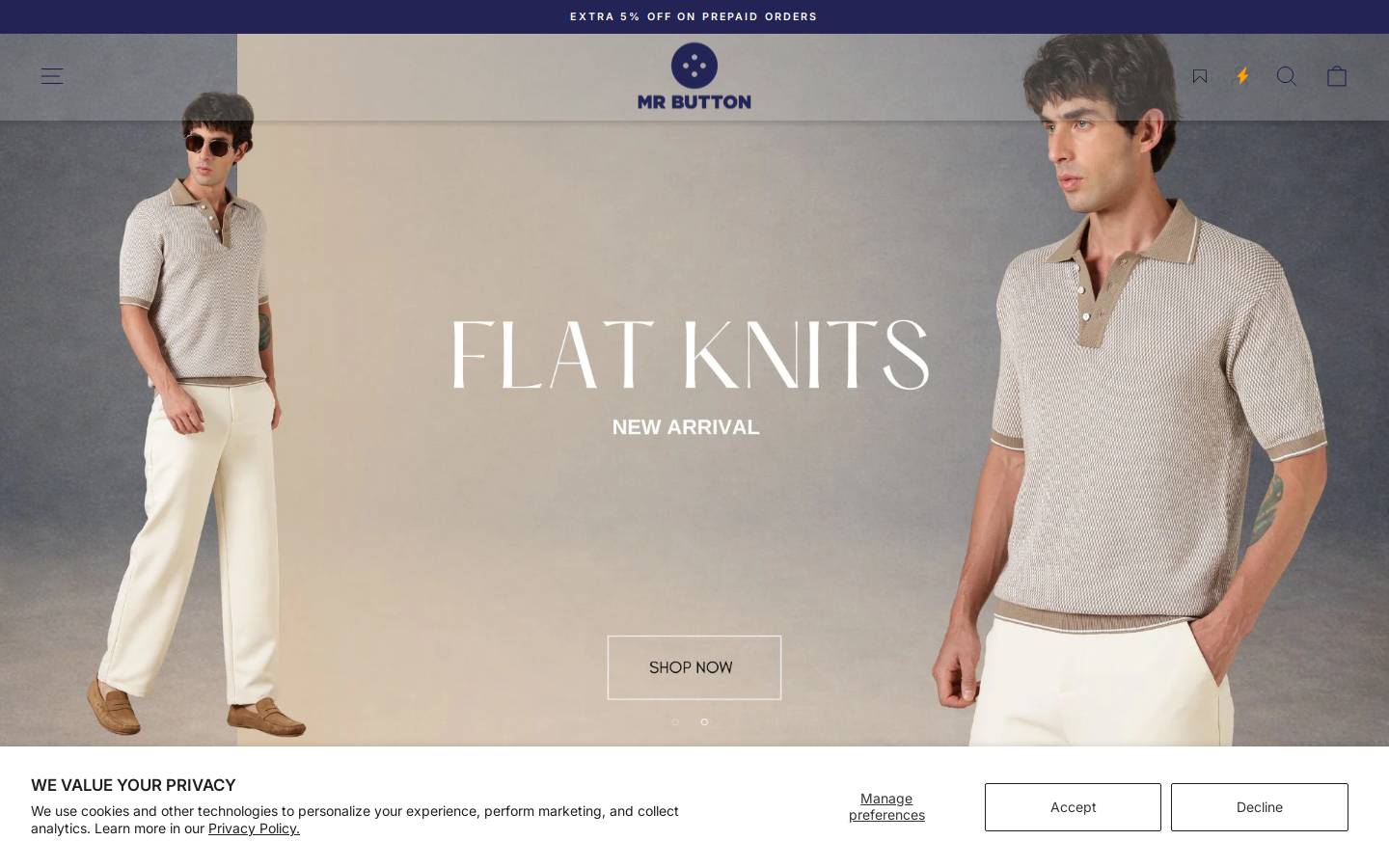 mrbutton.in homepage screenshot
