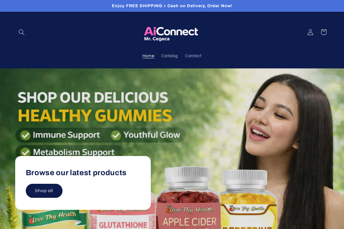 AiConnect International - Mr. Cegaca homepage screenshot