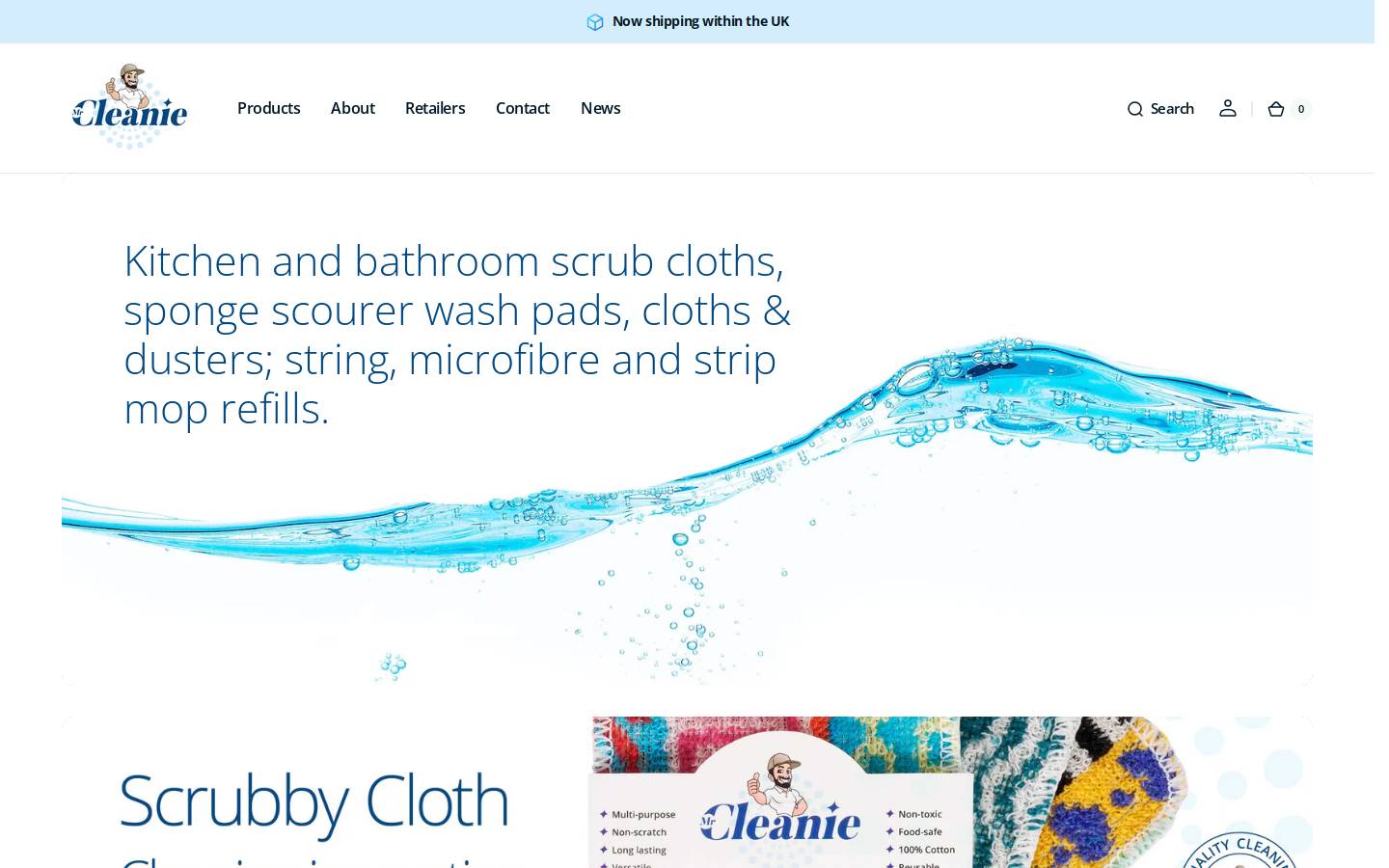 mrcleanie.com homepage screenshot