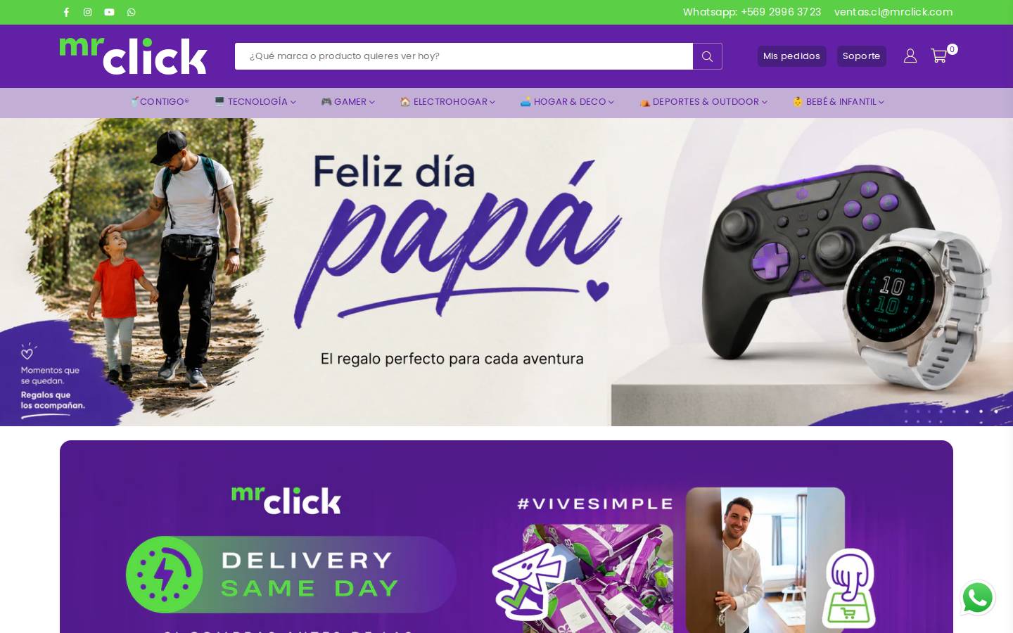 mrclick.cl homepage screenshot