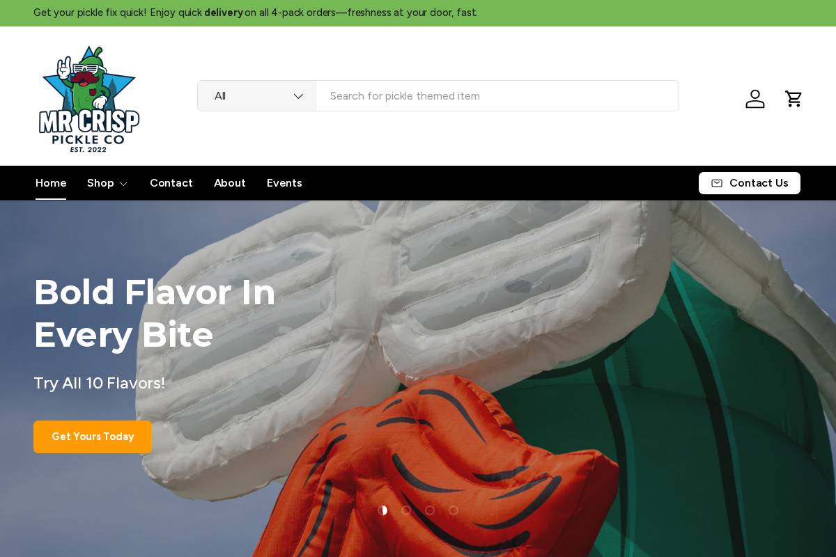 mrcrisppickleco.com homepage screenshot