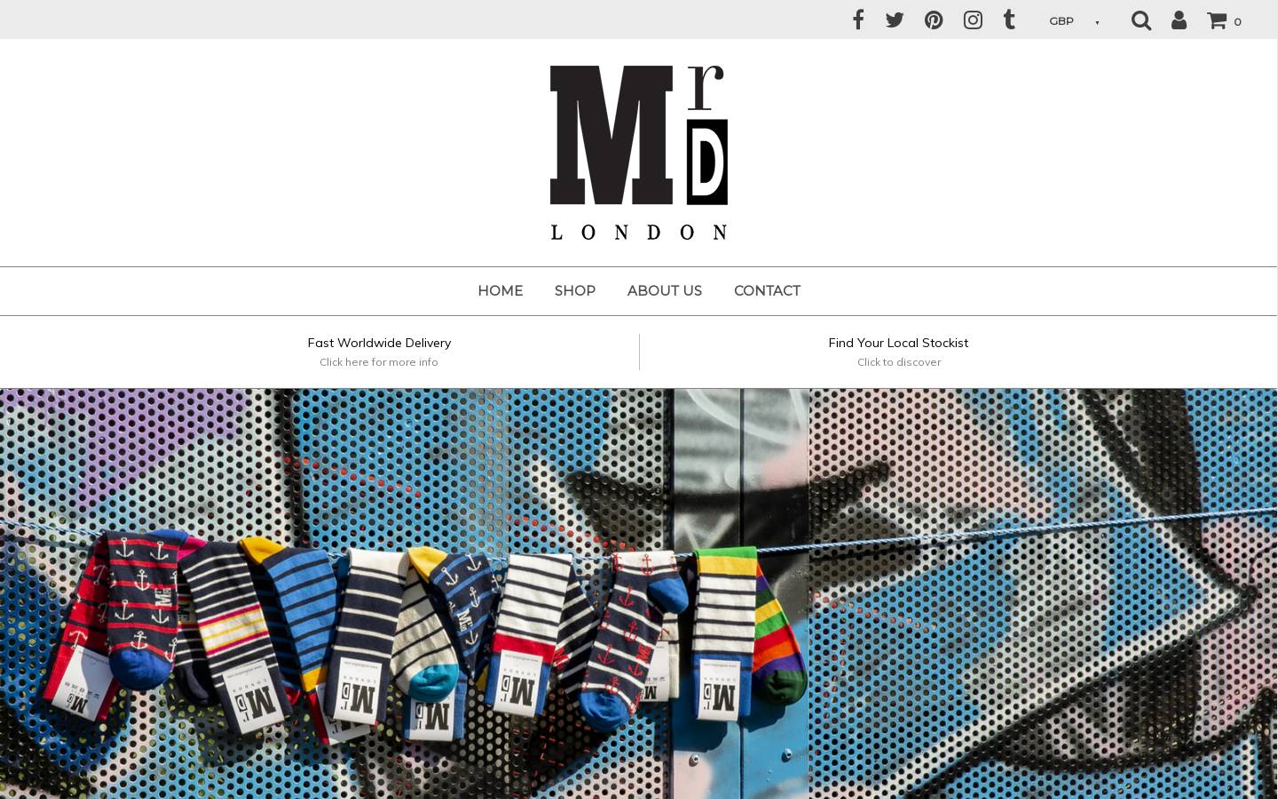Mrdlondon homepage screenshot