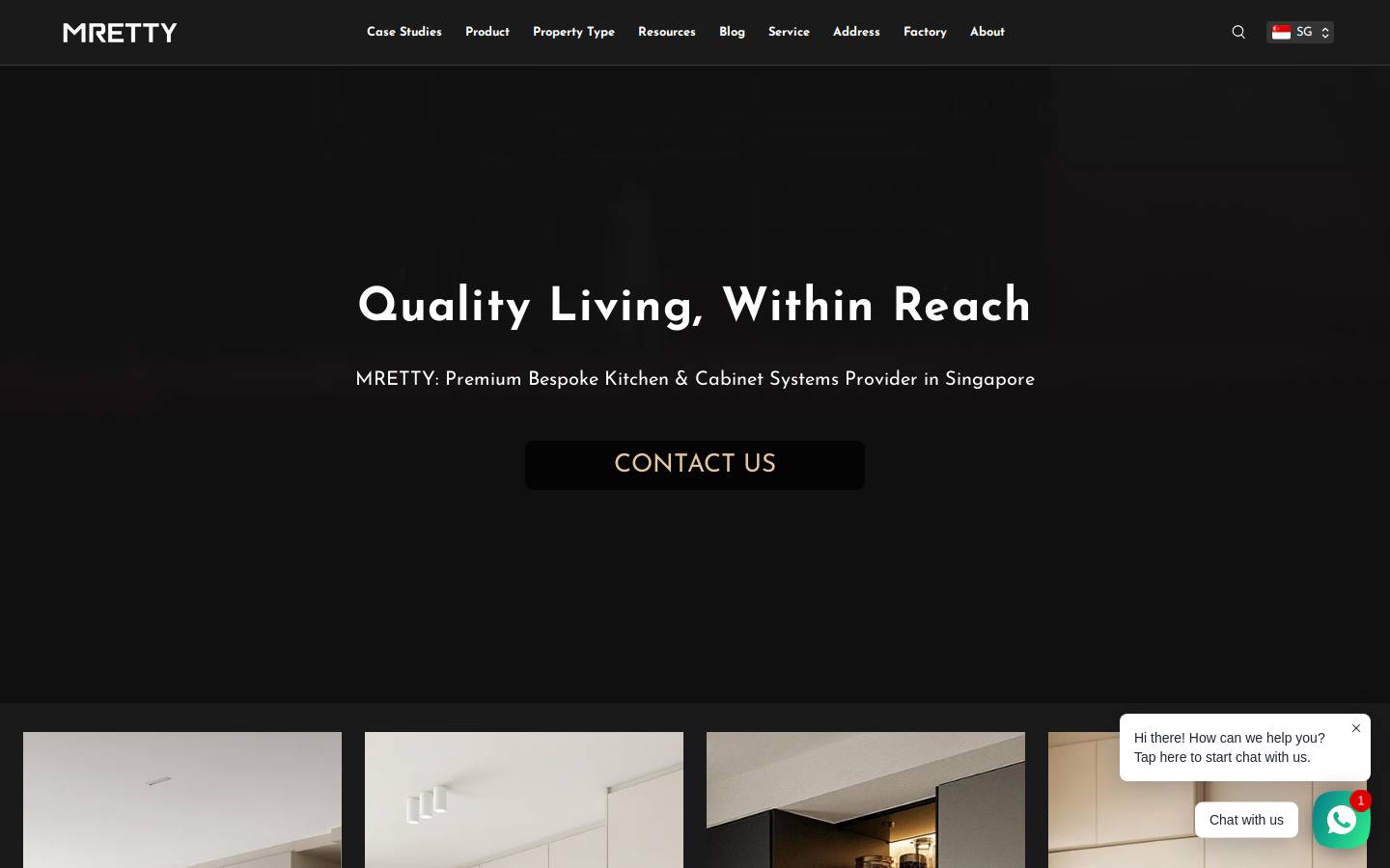 mretty.com homepage screenshot