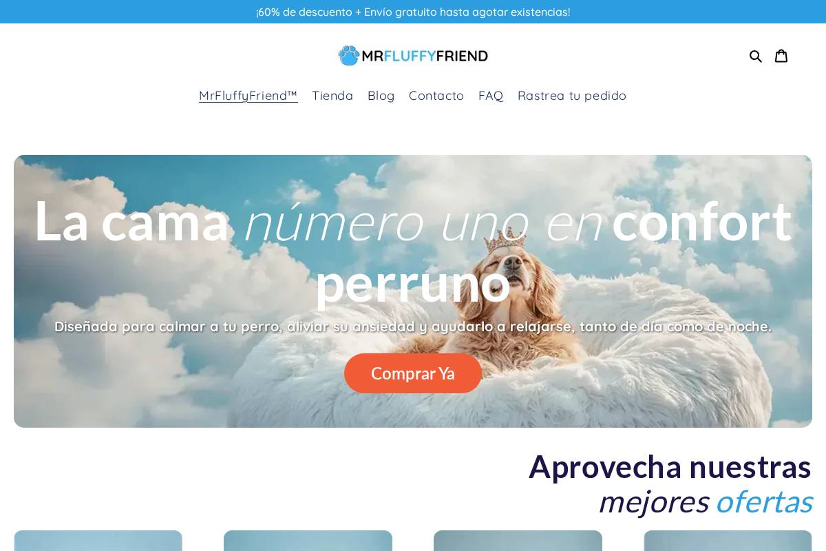 MrFluffyFriend™ España homepage screenshot