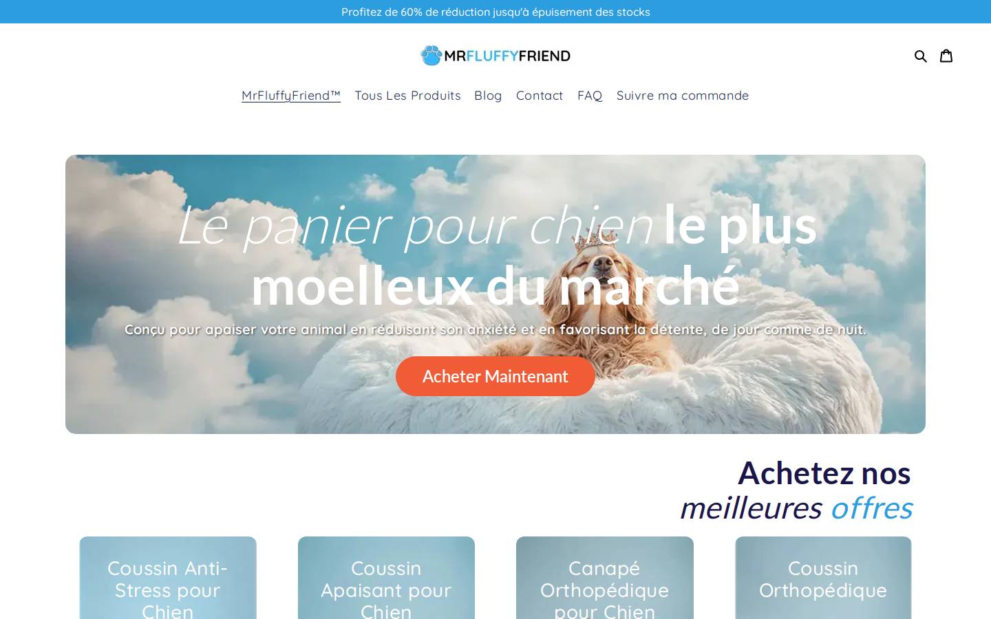 MrFluffyFriend™ France homepage screenshot