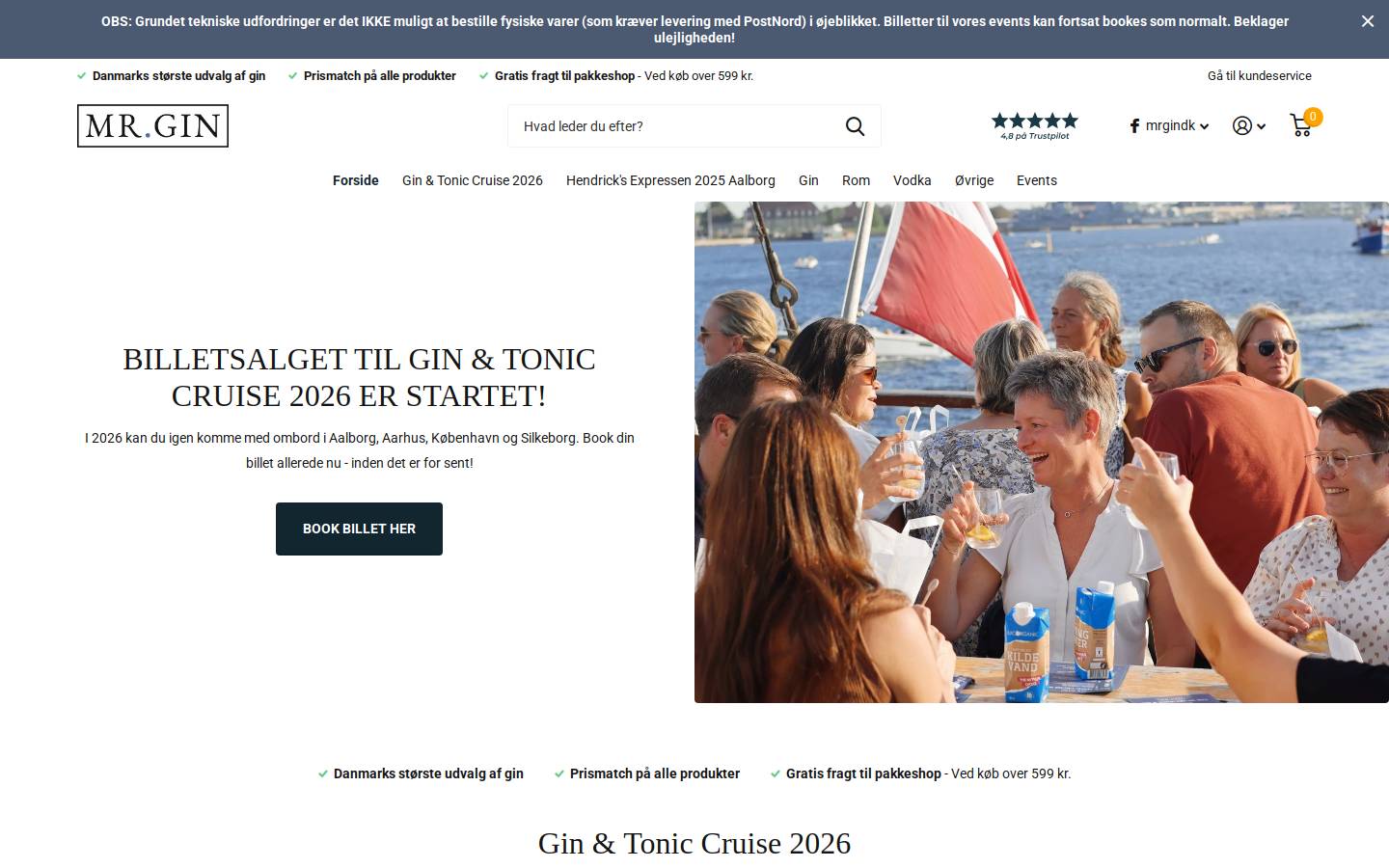mrgin.dk homepage screenshot