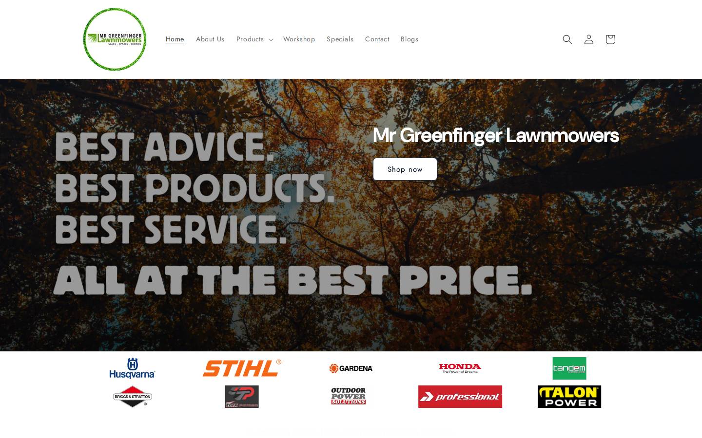 mrgreenfinger.co.za homepage screenshot